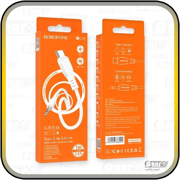 کابل تبدیل AUX تایپ سی / جک 3.5 بروفون مدل BL14 - Image 12