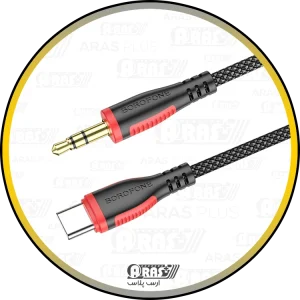 arasplus borofone bl14 usbc to audio mini jack 1m cable converter