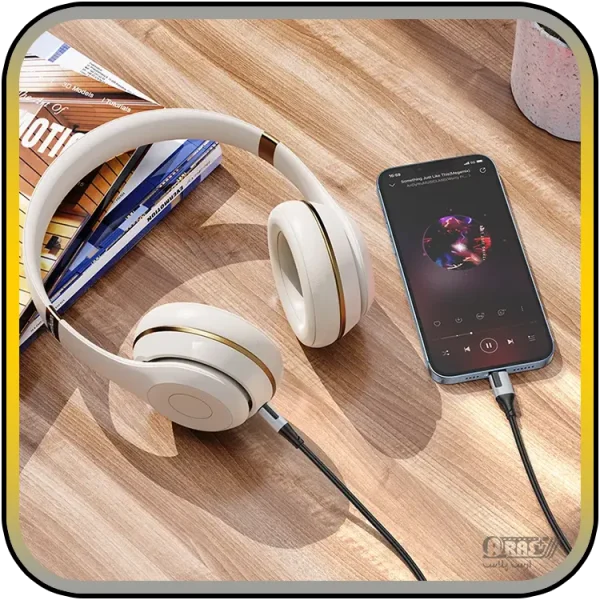کابل تبدیل AUX لایتنینگ / جک 3.5 بروفون مدل BL19 - Image 3