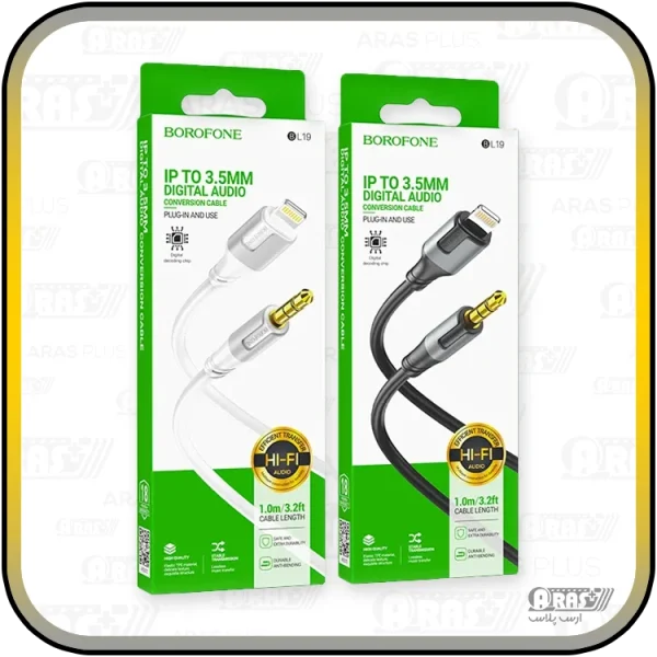 کابل تبدیل AUX لایتنینگ / جک 3.5 بروفون مدل BL19 - Image 2