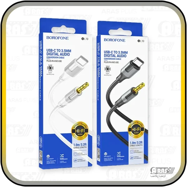 کابل تبدیل AUX تایپ سی / جک 3.5 بروفون مدل BL19 - Image 2