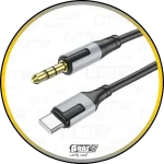 arasplus borofone bl19 usbc to audio mini jack 1m cable converter