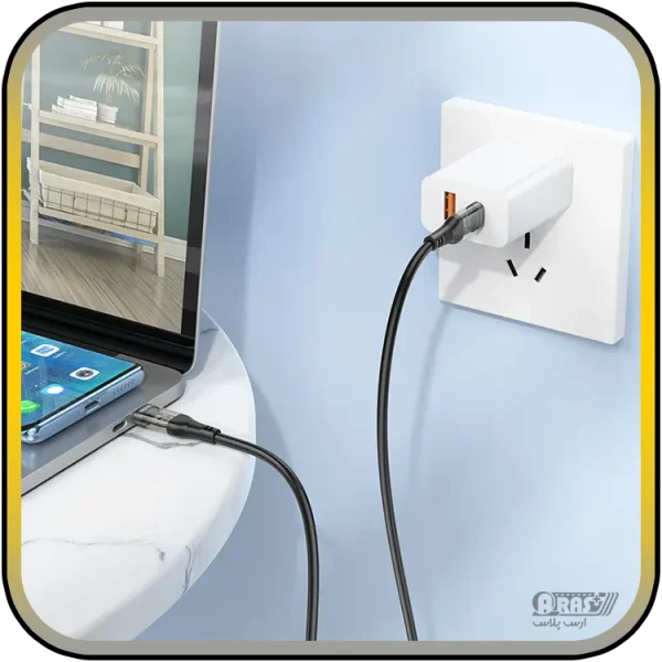 کابل شارژ تایپ سی 60 وات بروفون مدل BU37 - Image 3