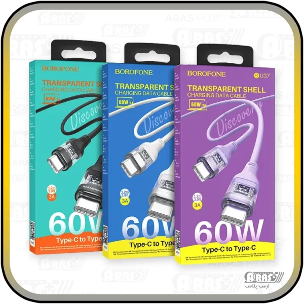 کابل شارژ تایپ سی 60 وات بروفون مدل BU37 - Image 2