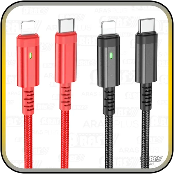 کابل شارژ تایپ سی / لایتنینگ بروفون مدل BU38 - Image 7