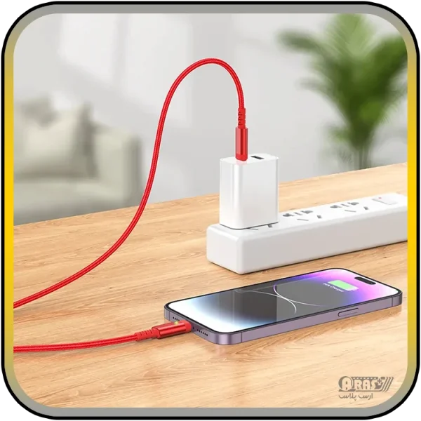 کابل شارژ تایپ سی / لایتنینگ بروفون مدل BU38 - Image 3