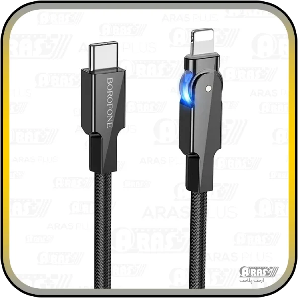 کابل شارژ تایپ سی / لایتنینگ بروفون مدل BU41 - Image 4