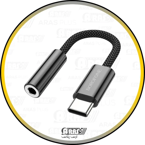کابل تبدیل تایپ سی / جک 3.5 مادگی بروفون مدل BV15