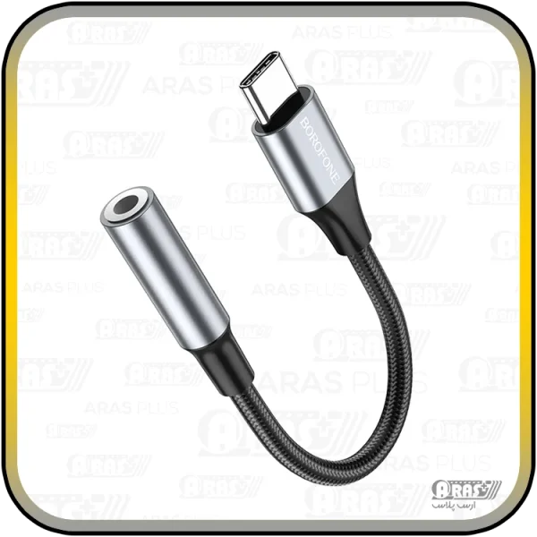 کابل تبدیل تایپ سی / جک 3.5 مادگی بروفون مدل BV16 - Image 10