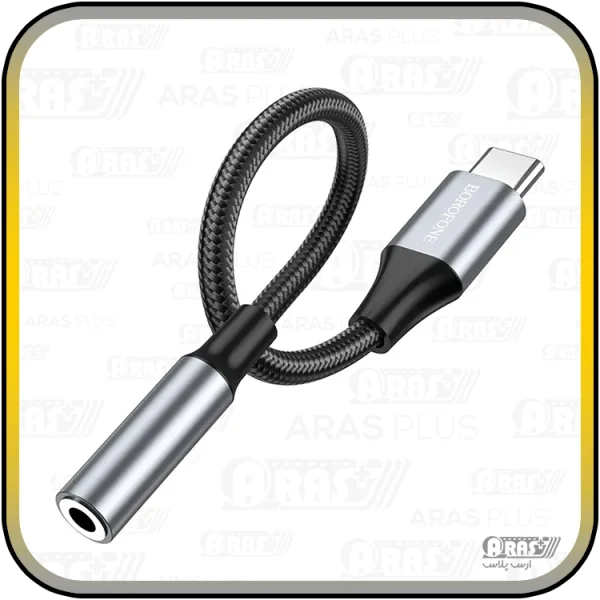 کابل تبدیل تایپ سی / جک 3.5 مادگی بروفون مدل BV16 - Image 4