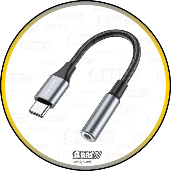 کابل تبدیل تایپ سی / جک 3.5 مادگی بروفون مدل BV16