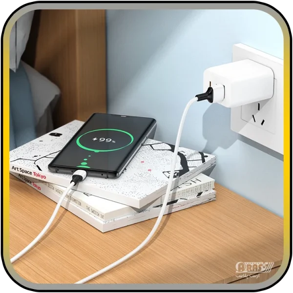 کابل شارژ تایپ سی بروفون مدل BX84 - Image 3