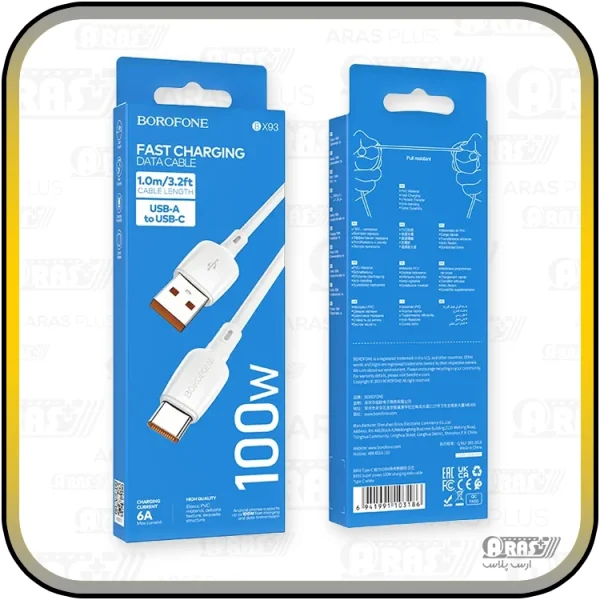 کابل شارژ تایپ سی 100 وات بروفون مدل BX93 - Image 10