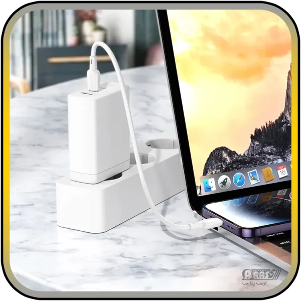 کابل شارژ کوتاه تایپ سی / لایتنینگ بروفون مدل BX93 - Image 3
