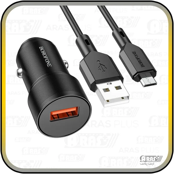 شارژر فندکی 18 وات بروفون مدل BZ19A با کابل میکرو - Image 16