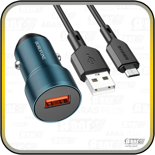 شارژر فندکی 18 وات بروفون مدل BZ19A با کابل میکرو - Image 18