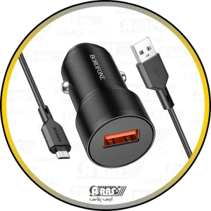 arasplus borofone bz19a 1port usba 18w with 1m micro cable qc3 car charger