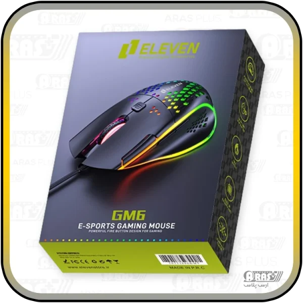 موس گیمینگ سیم دار الون مدل GM-6 - Image 2