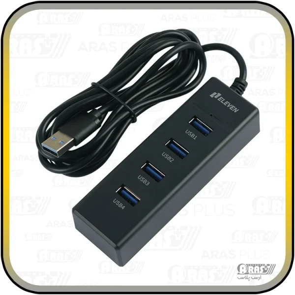هاب 2.0 USB کابل دار الون مدل H-201 - Image 7