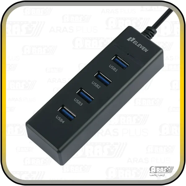 هاب 2.0 USB کابل دار الون مدل H-201 - Image 3