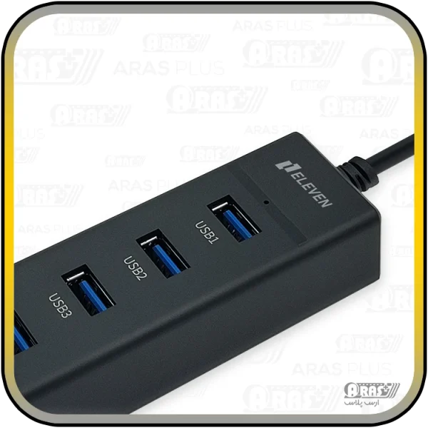 هاب 2.0 USB کابل دار الون مدل H-201 - Image 8