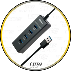 arasplus eleven h201 4port 20w power input 1m cable usb2 hub