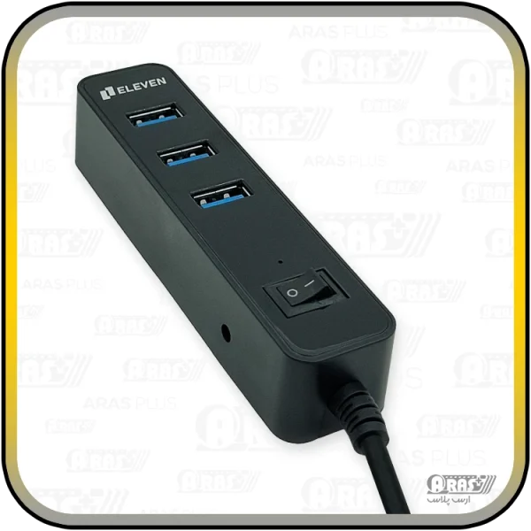 هاب 3.0 USB کابل دار الون مدل H-302 - Image 4