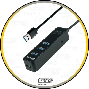 arasplus eleven h302 4port 20w power input off button 120cm cable usb3 hub