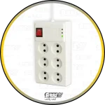 arasplus eleven vp9006 6way 30sec delay 16a 3m cable power protector