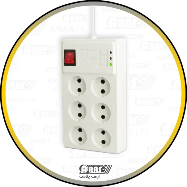 محافظ برق شش خانه الون مدل VP9006