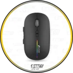 arasplus eleven wm910 wireless bluetooth 7keys 2400dpi rgb silent mouse