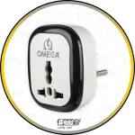 arasplus omega m102 10a 3to2 eu plug coverter