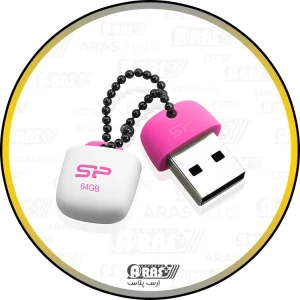 arasplus silicon power touch t07 64gb with anti loss cap mini size silicone casing usb2 flash drive